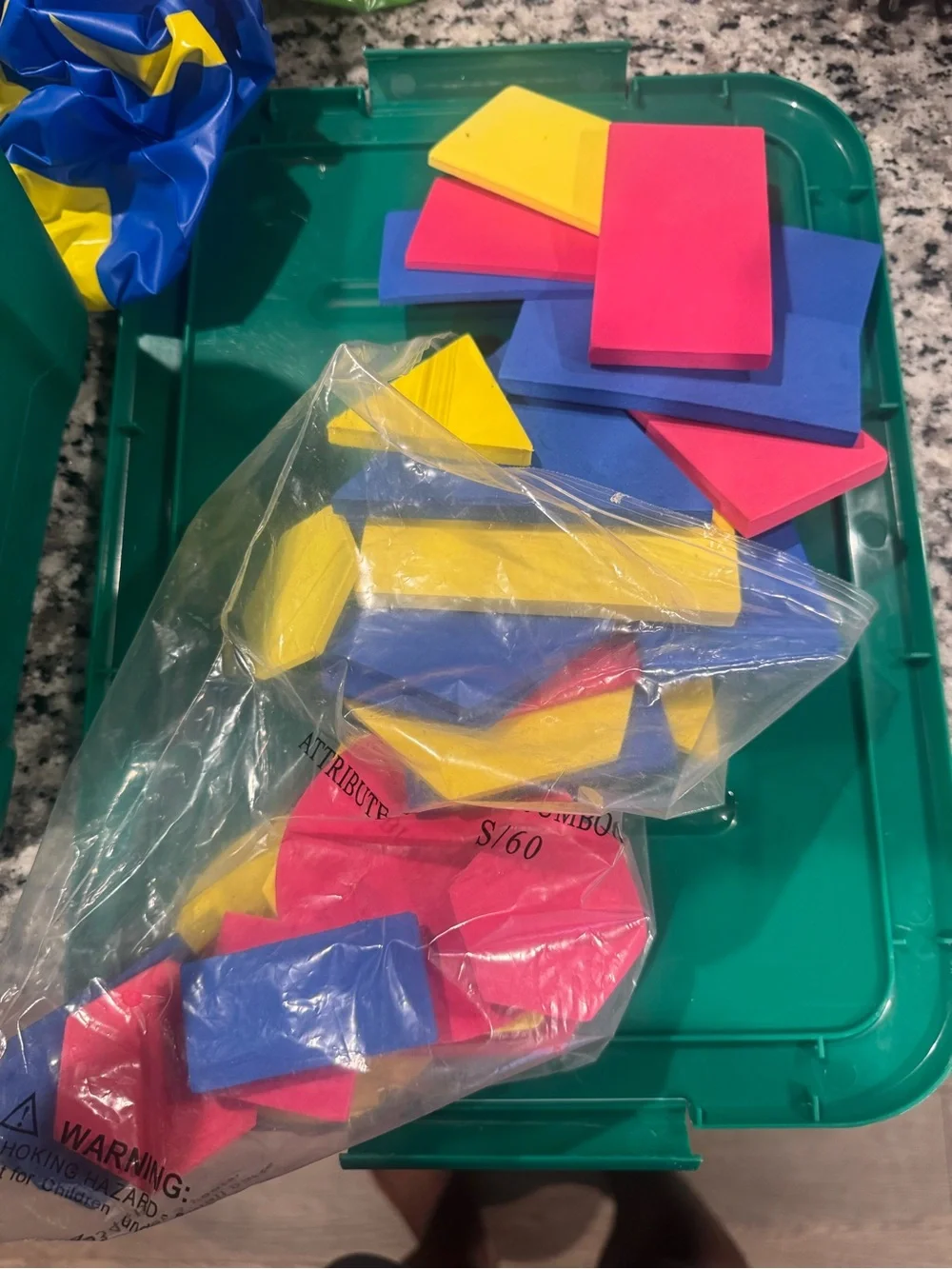 Colorful Foam Shape Learning Set for Kids - Multicolor